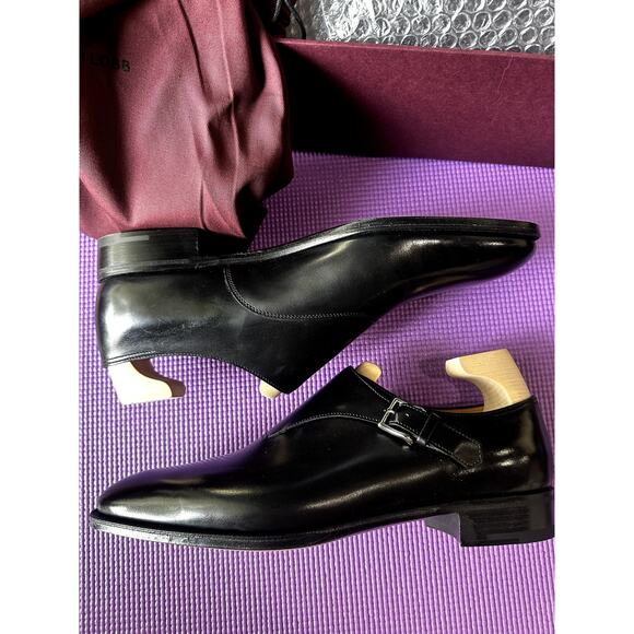 $2340 John Lobb Jermyn II Shoes NEW in Black Size 9 UK, 10 US comes w/ Shoe Tree - Picture 2 of 12
